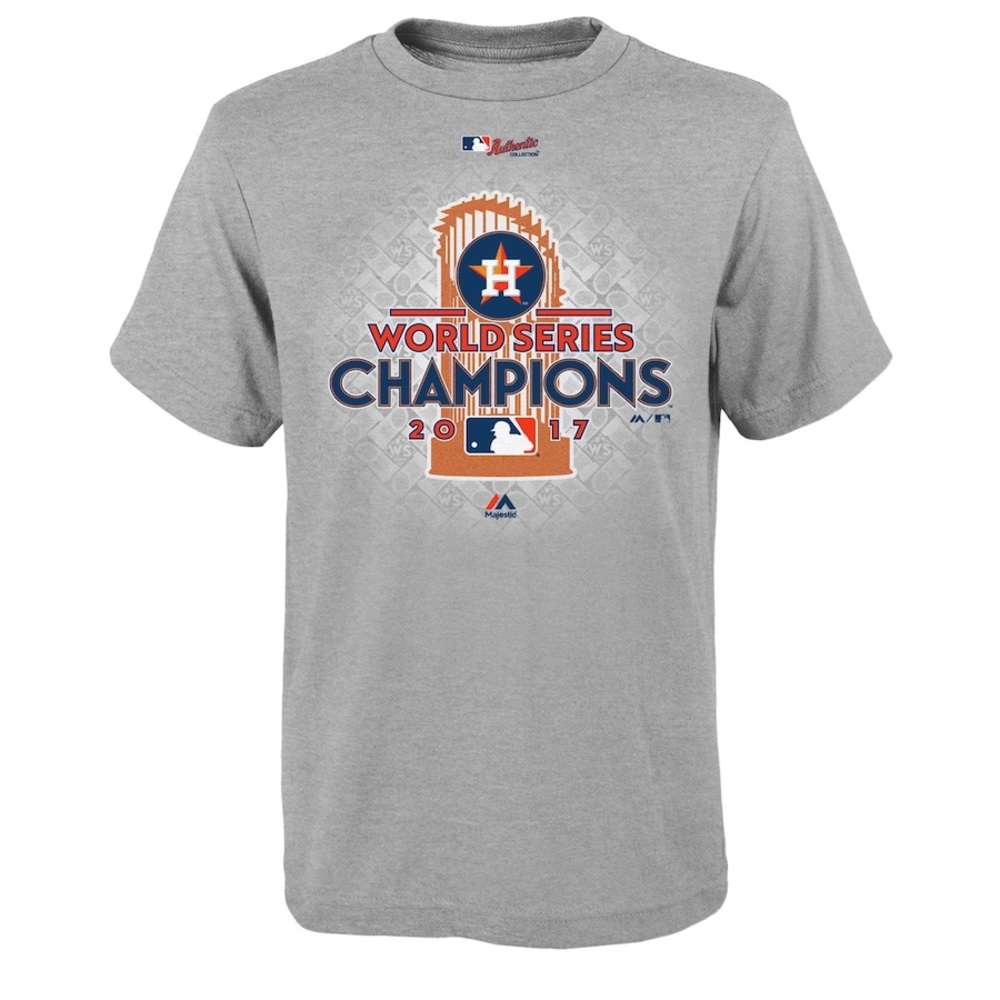 Houston Astros Youth 2017 World Series Champions T-Shirt M 10/12
